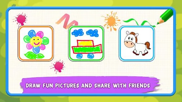 game trẻ em - Drawing Games: Draw & Color