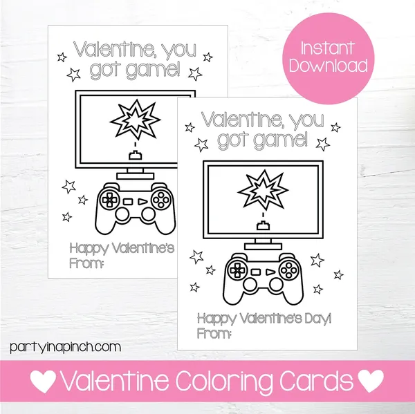 game valentine - Valentine's Day Coloring