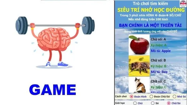 game luyện trí nhớ - Trò chơi nhớ số